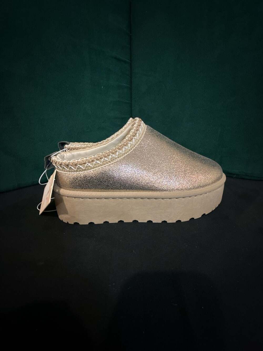 Olivia & Kate New York Stormy Platform Slip-On Mules